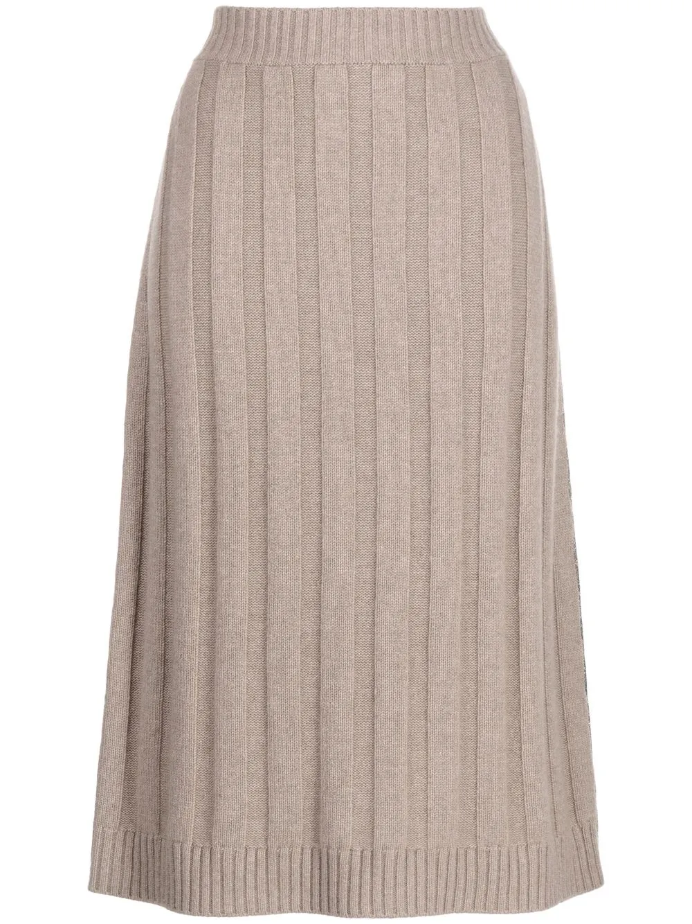 

Fabiana Filippi ribbed-knit midi-skirt - Grey