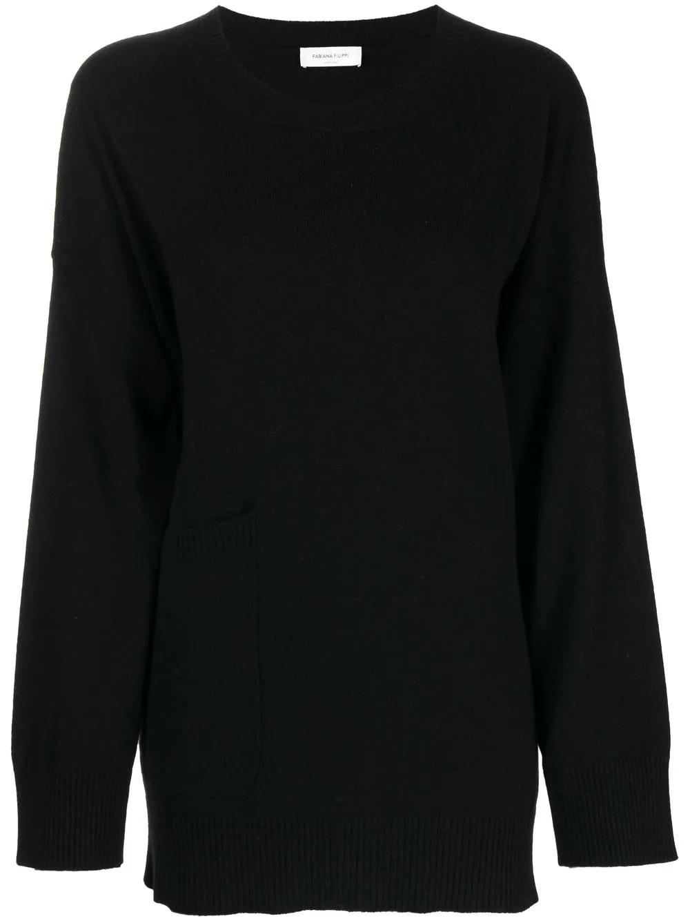 

Fabiana Filippi merino-wool knit jumper - Black