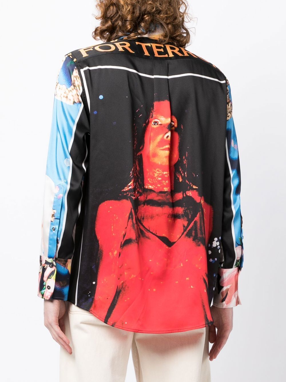 Best place to shop online JW Anderson Carrie photograph-print shirt Men