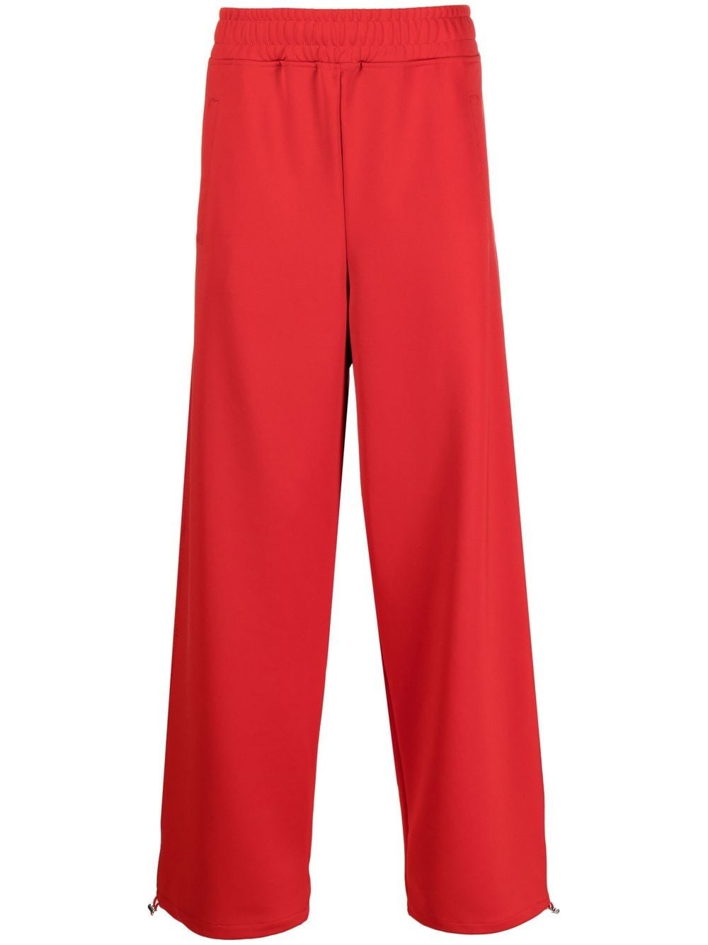 Shop Jw Anderson Drawstring -cuff Track Pants In Red