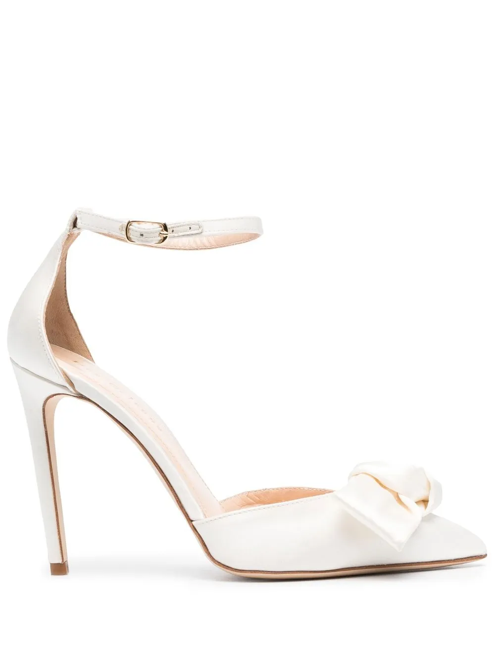 

Dee Ocleppo bow-detail satin pumps - Neutrals