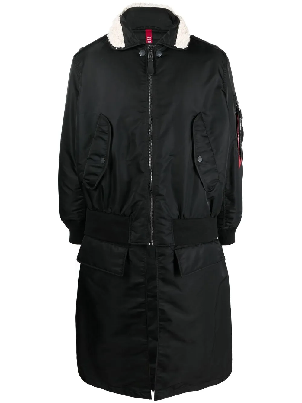 

Neil Barrett MA-1 Hybrid bomber jacket - Black