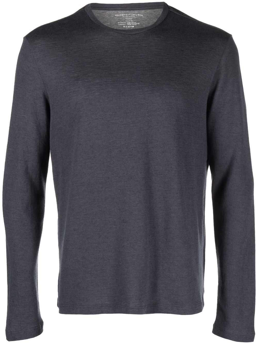 

Majestic Filatures cotton-cashmere long-sleeve T-shirt - Grey