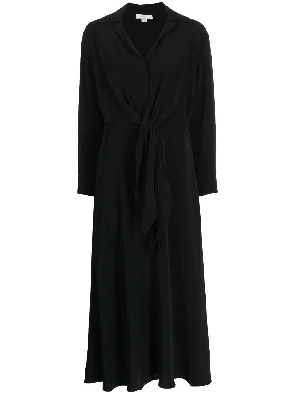 

Vince twist-waist shirt dress - Black