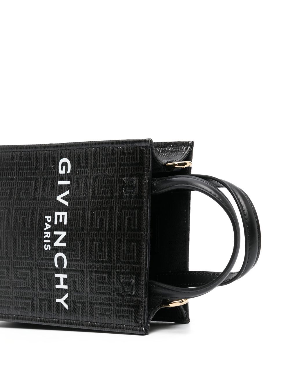 Shop Givenchy Mini Monogram-pattern Tote Bag In Black