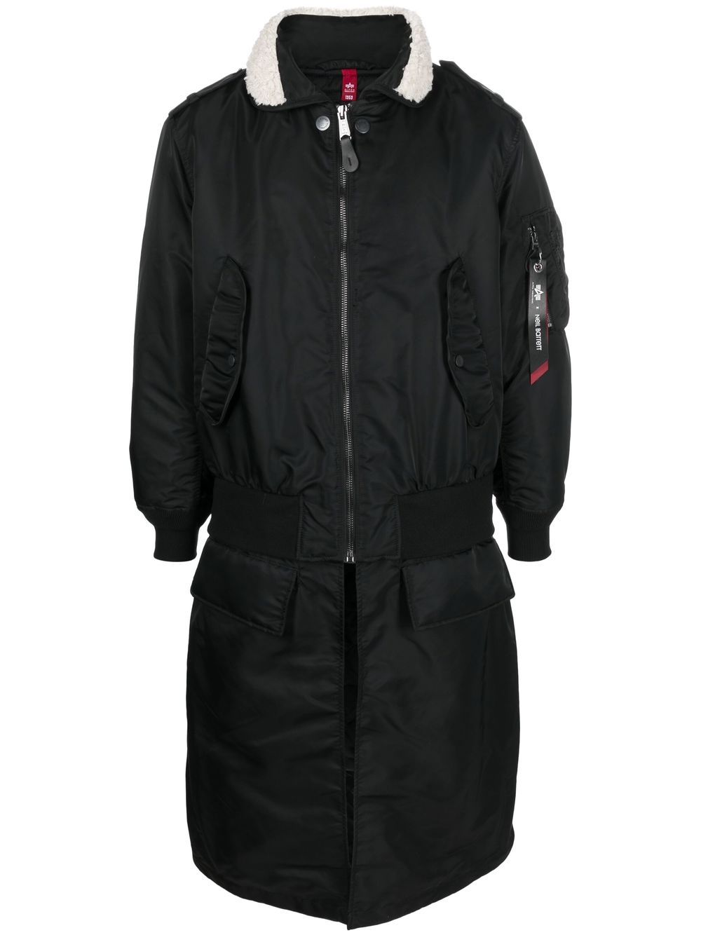 

Neil Barrett detachable-hem bomber jacket - Black