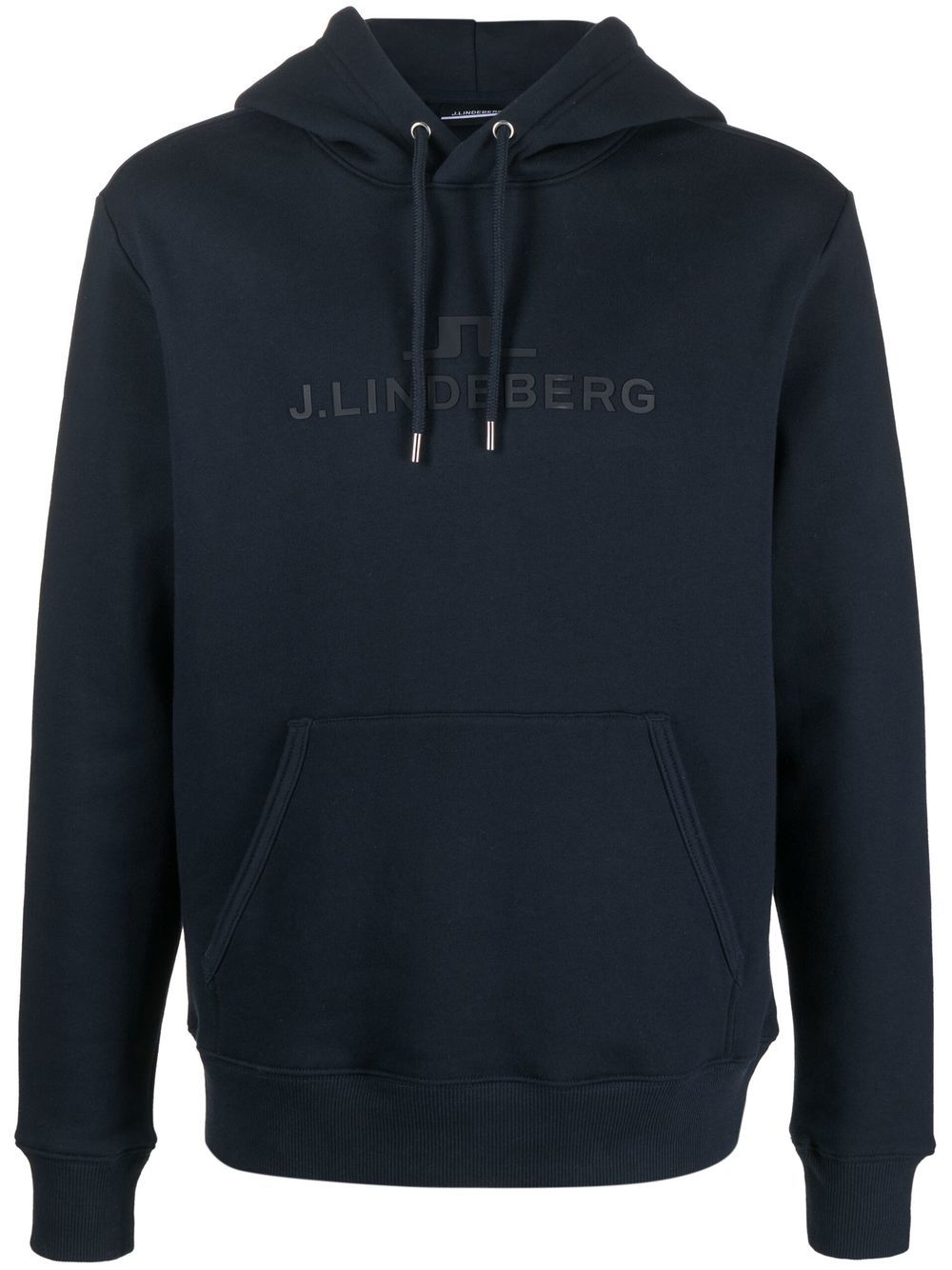 J. Lindeberg Alpha Logo印花连帽衫 In Blue