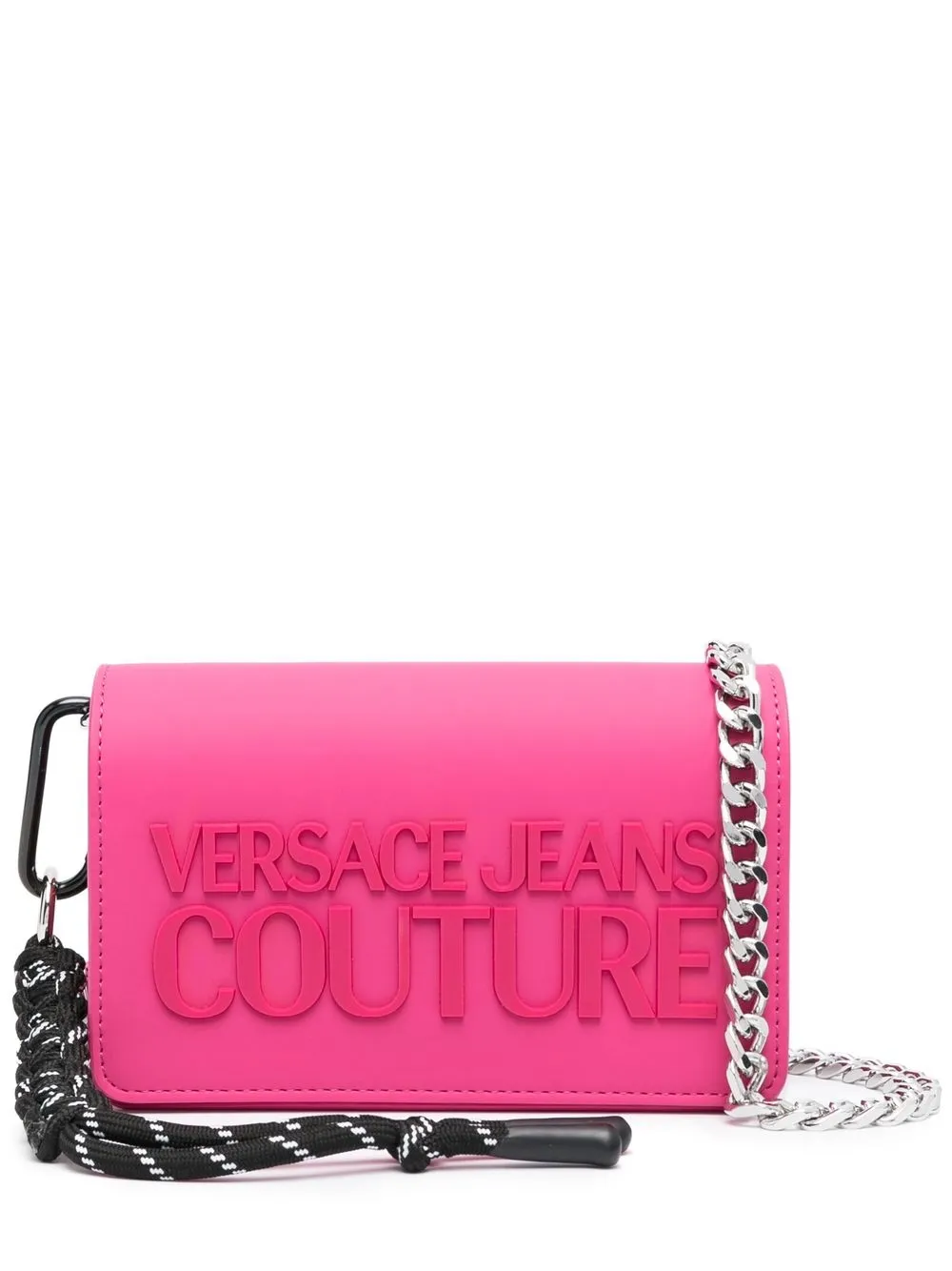 

Versace Jeans Couture logo-plaque shoulder bag - Pink