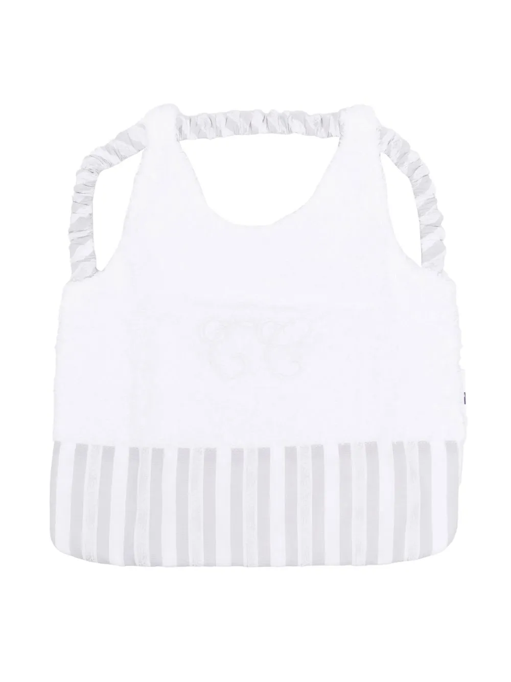 

Tartine Et Chocolat logo-embroidered cotton bib - White