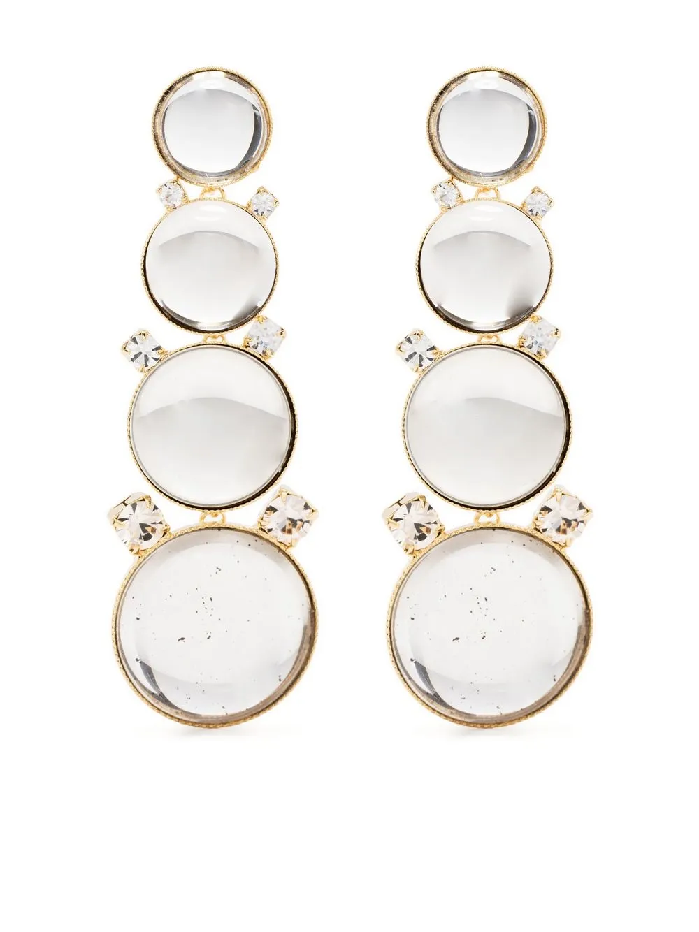 

Rosantica crystal drop earrings - Gold