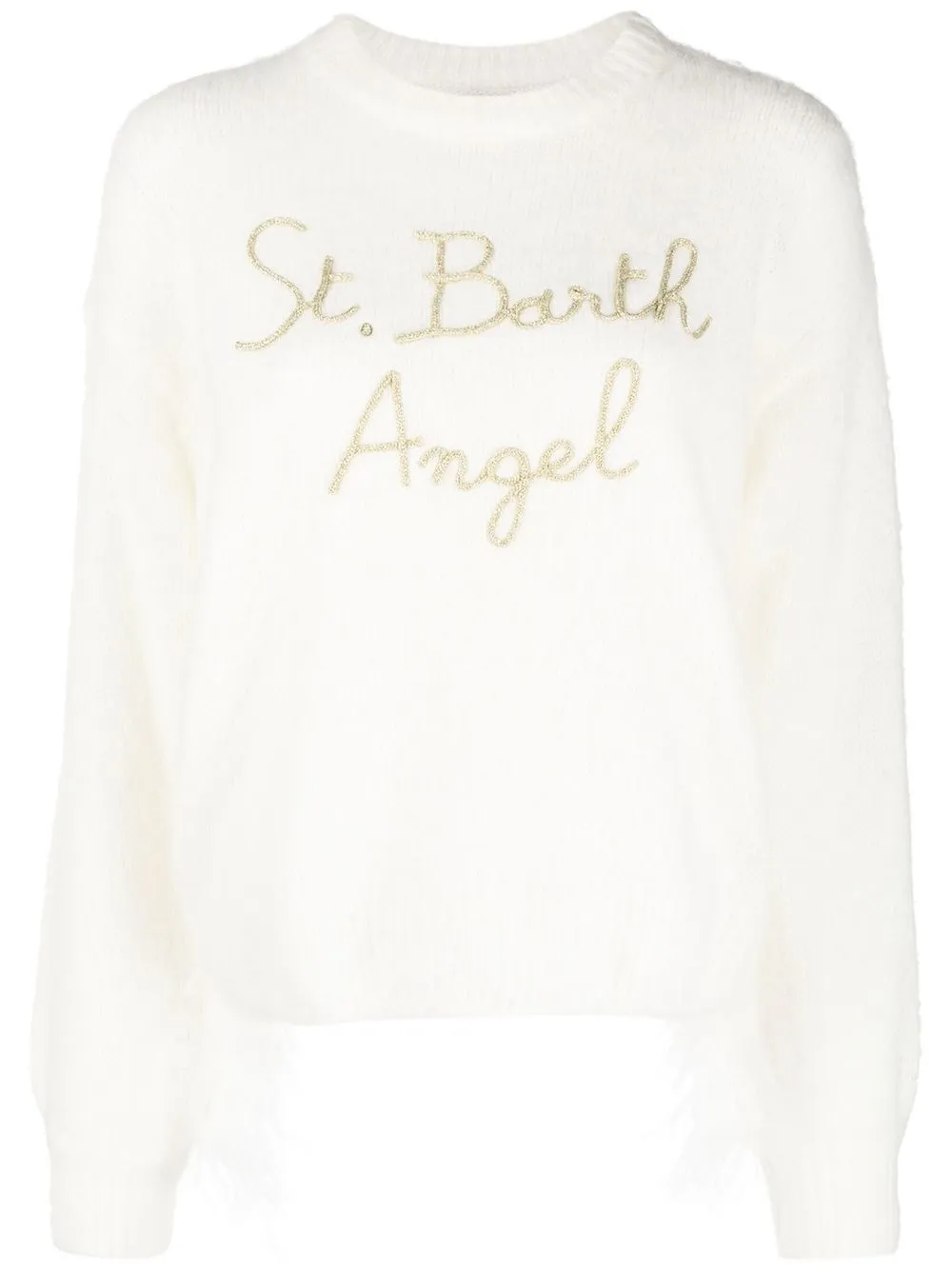 

MC2 Saint Barth Danya embroidered-logo jumper - White