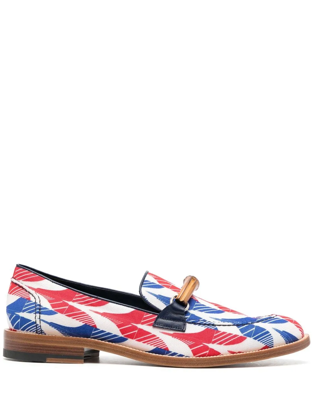 

Casablanca abstract-print Envelope loafers - Red