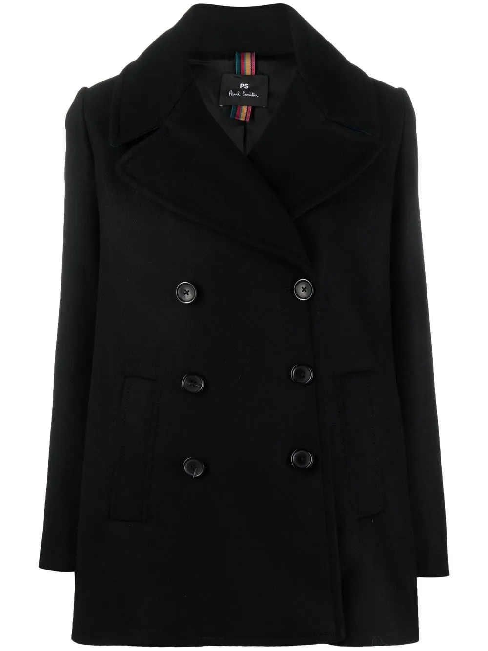 

PS Paul Smith double-breasted wool-blend jacket - Black