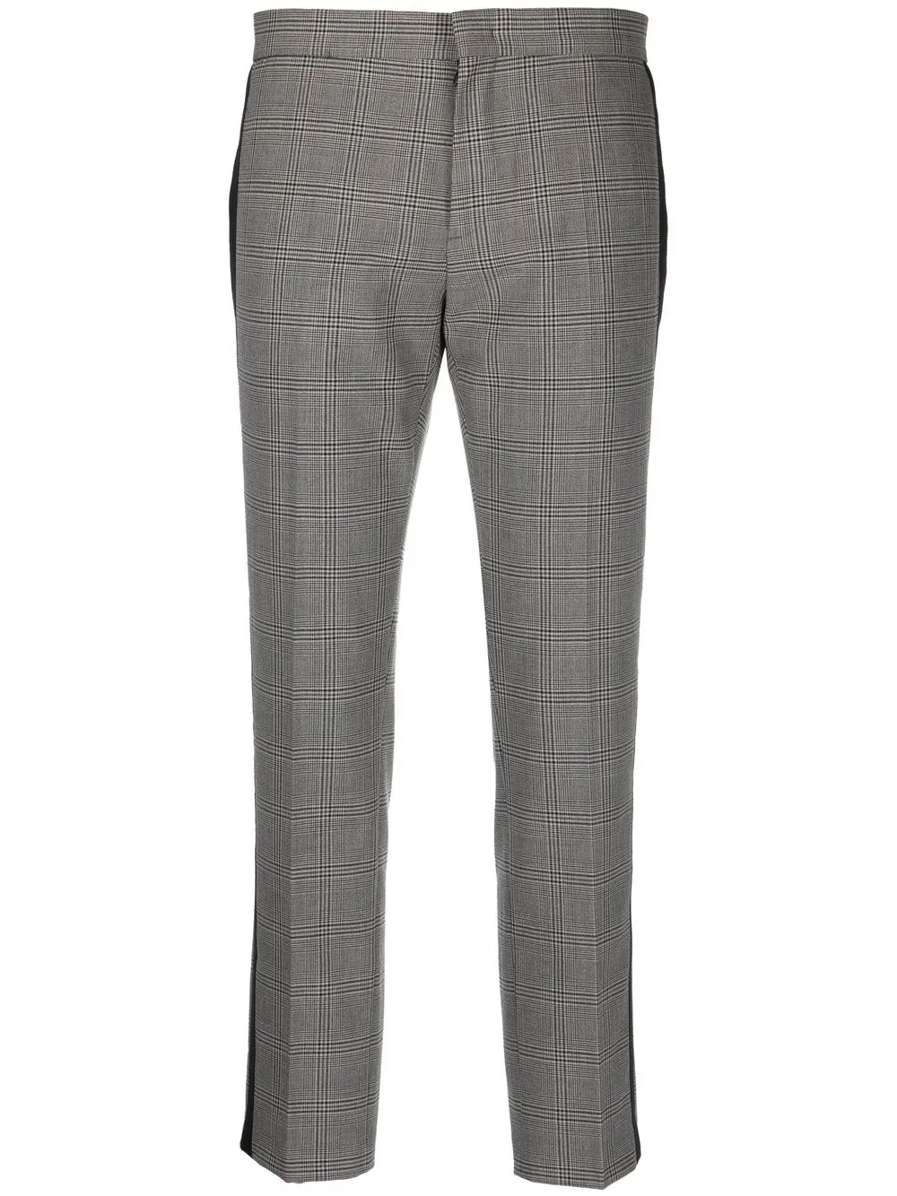 

Nº21 side-stripe check-print trousers - Grey