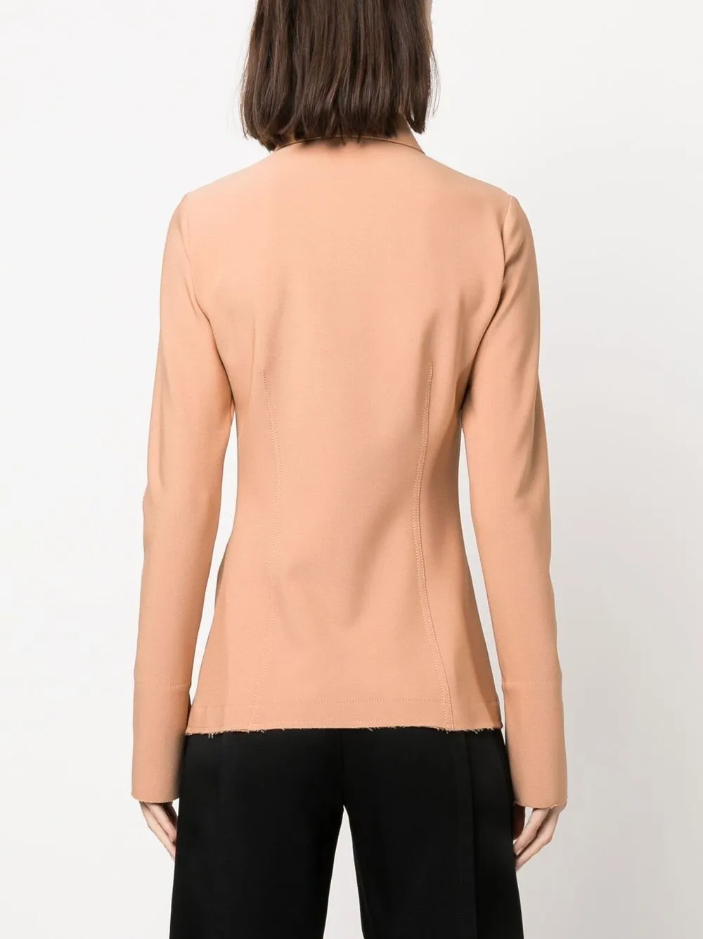 Shop N°21 Woven Long-sleeve Shirt In Neutrals