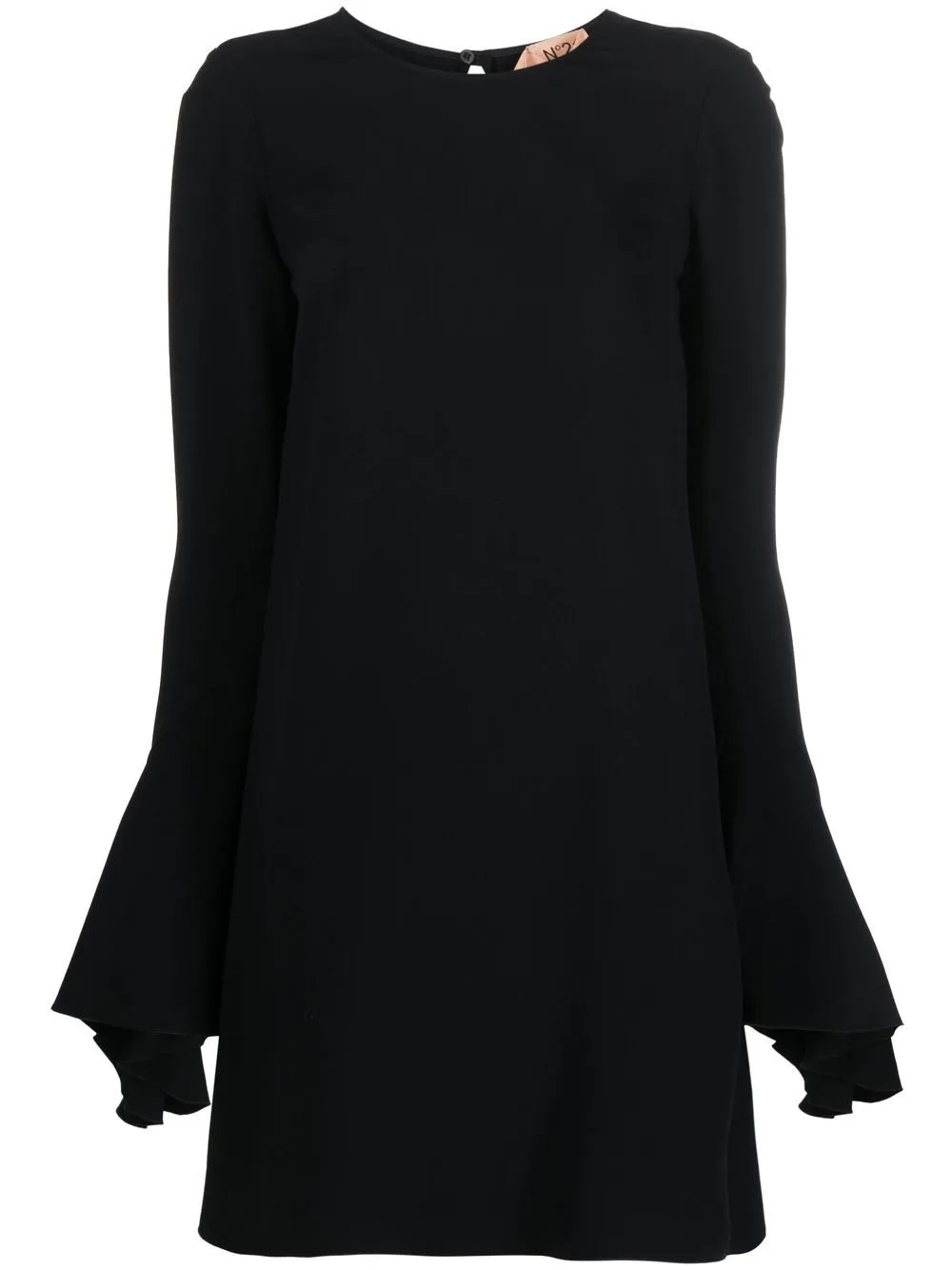 

Nº21 flared-sleeve mini dress - Black