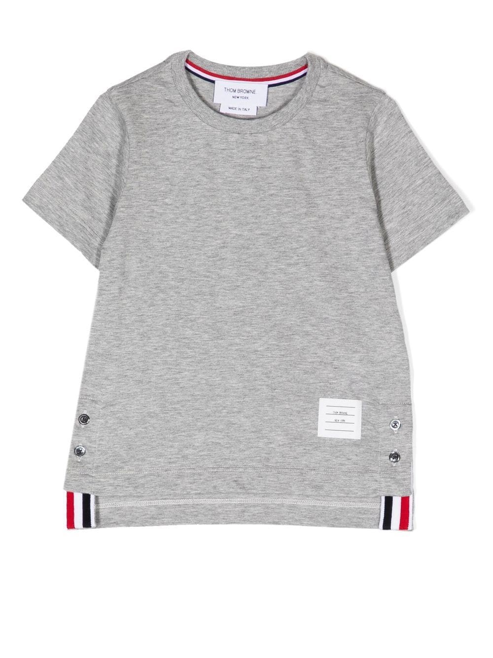 Shop Thom Browne Cotton Short-sleeve T-shirt In Grey