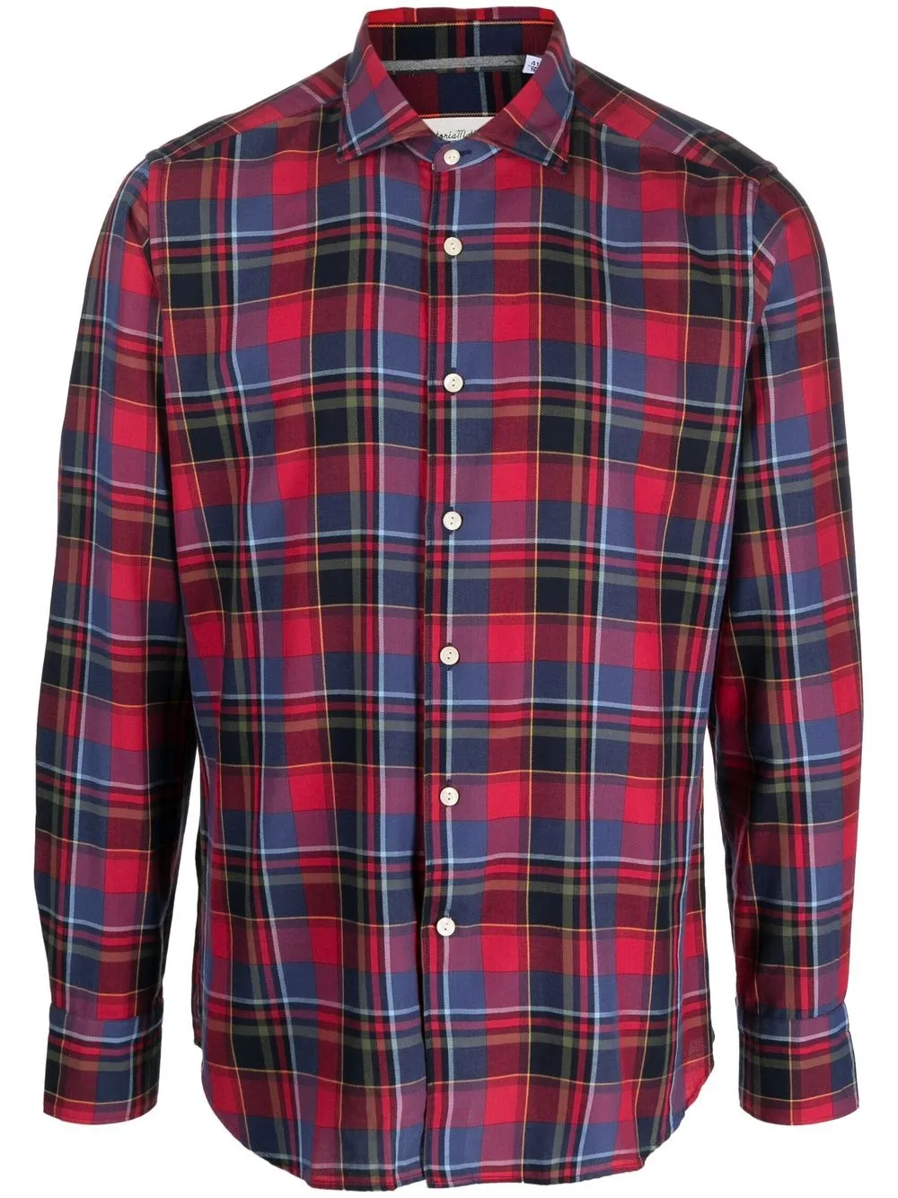 

Tintoria Mattei tartan-check cotton shirt - Red