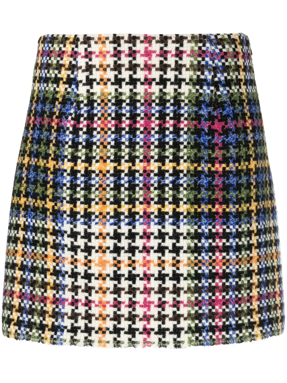 

Ermanno Scervino virgin wool houndstooth skirt - Black