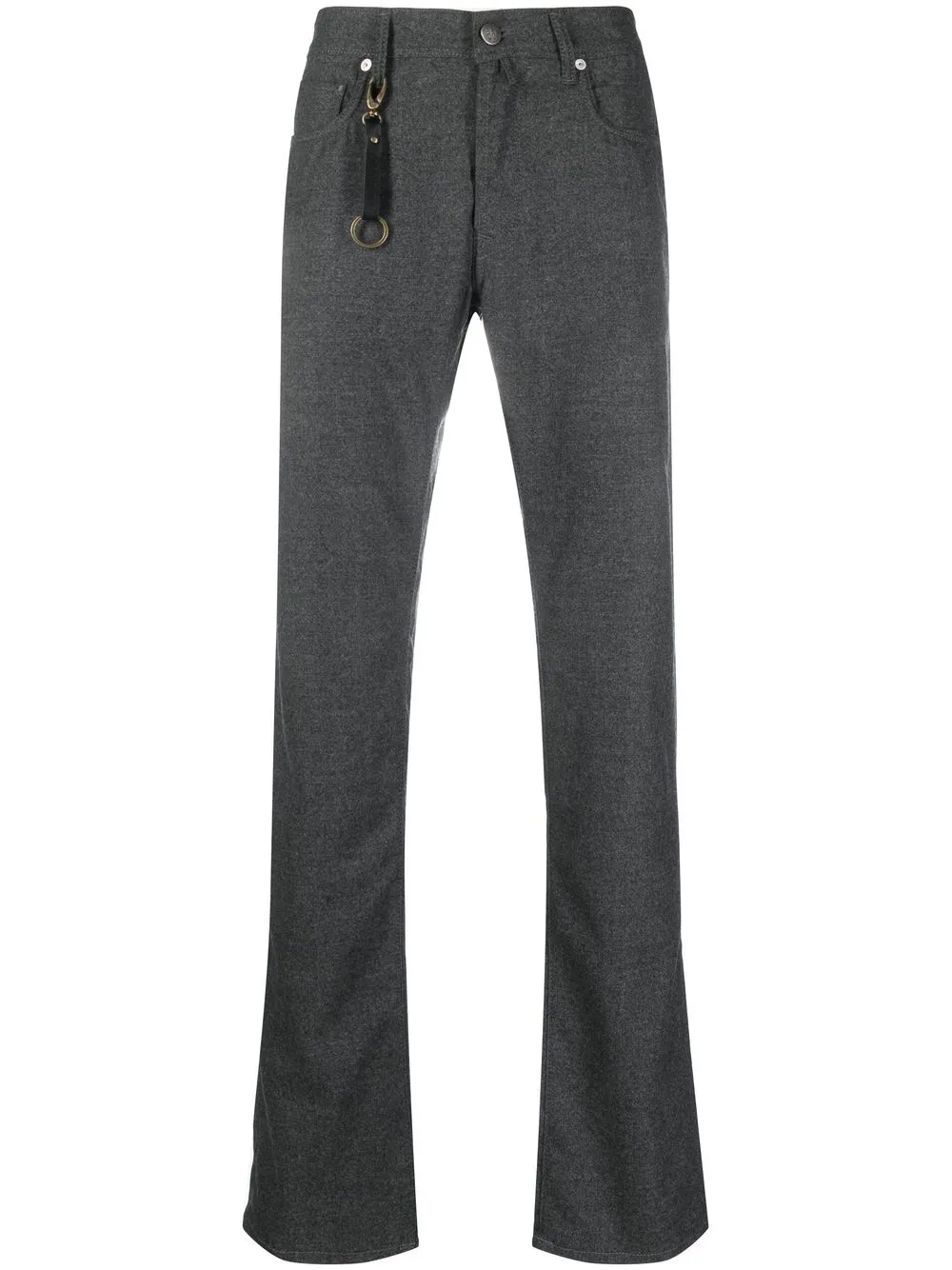 

Incotex keyring-detail slim-cut trousers - Grey