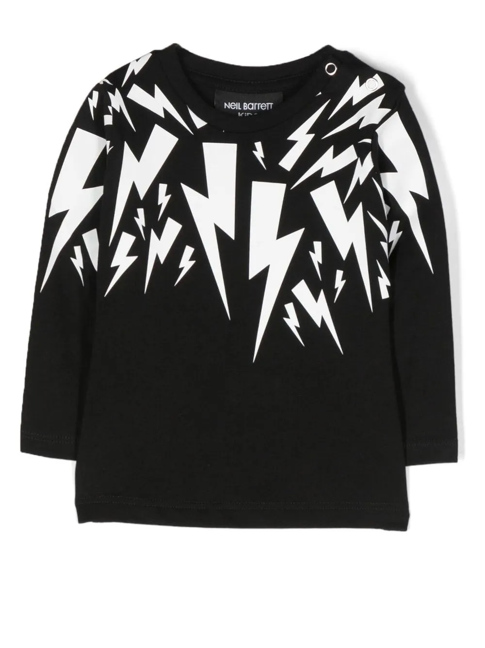 

Neil Barrett Kids thunderbolt-print long-sleeve sweatshirt - Black