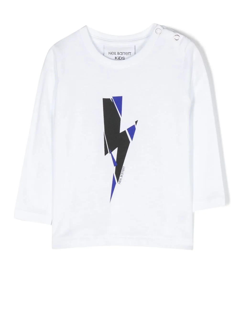 

Neil Barrett Kids signature-bolt print sweatshirt - White