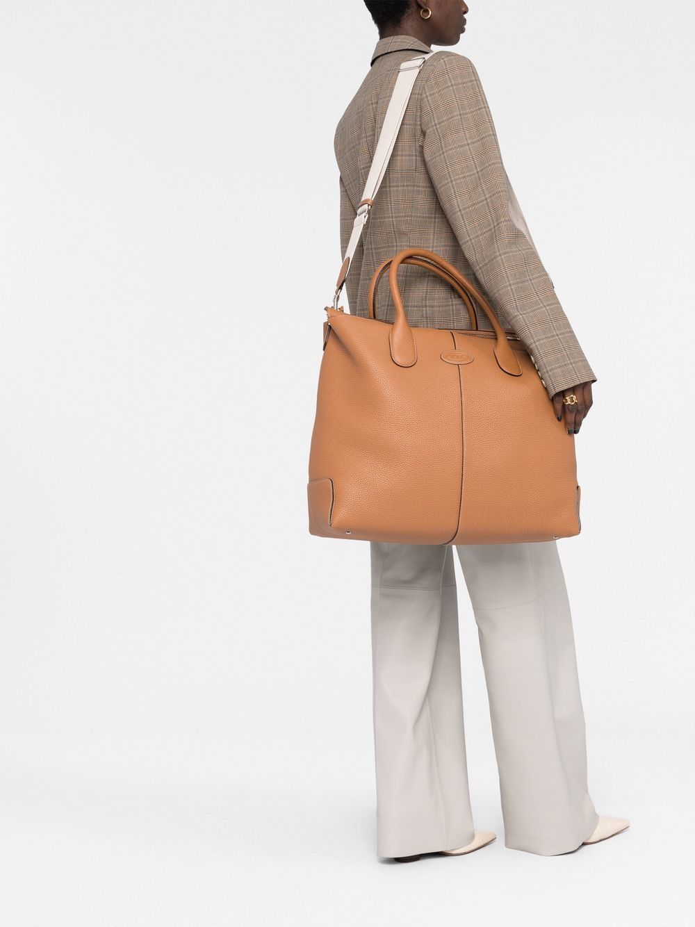 Shop Tod's Large Di Bag Tote Bag In Brown