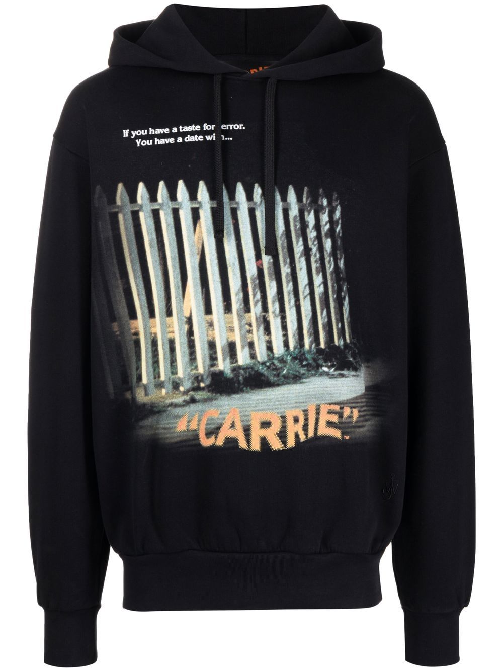 

JW Anderson Carrie-print oversized hoodie - Black