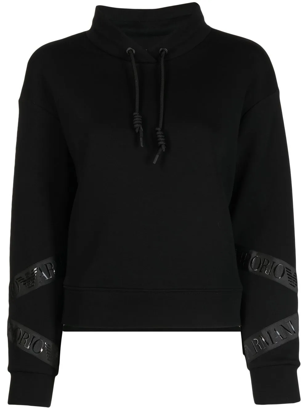 

Emporio Armani hoodie con logo estampado - Negro
