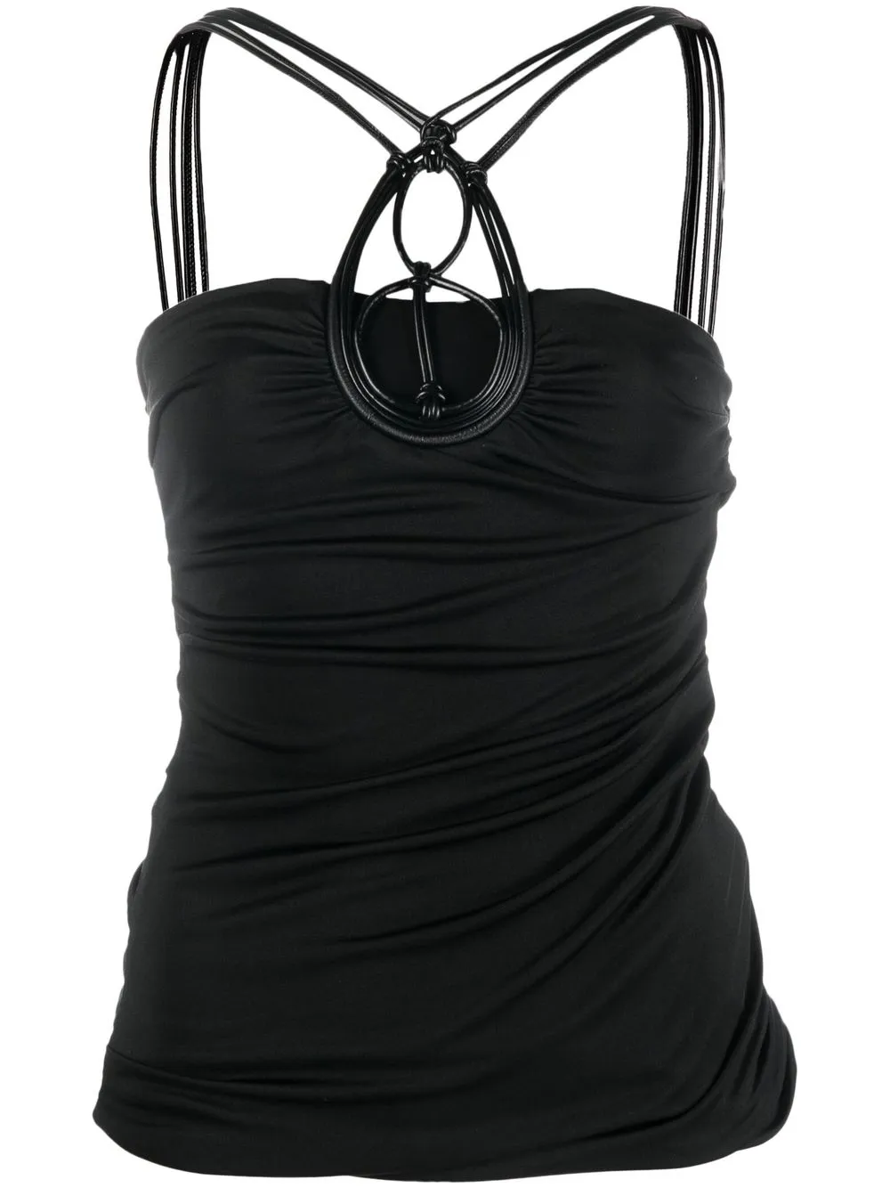 

Isabel Marant ruched-detail vest top - Black