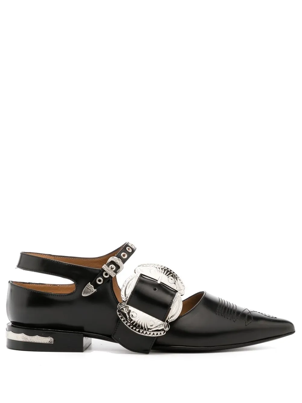 

Toga Pulla buckled flat pumps - Black