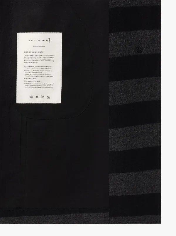 Granish White & Black Bonded Cotton Hooded Coat