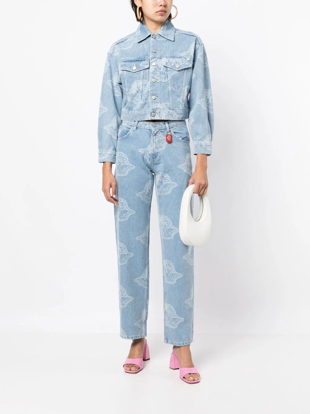 Fiorucci Jack met grafische print - Blauw
