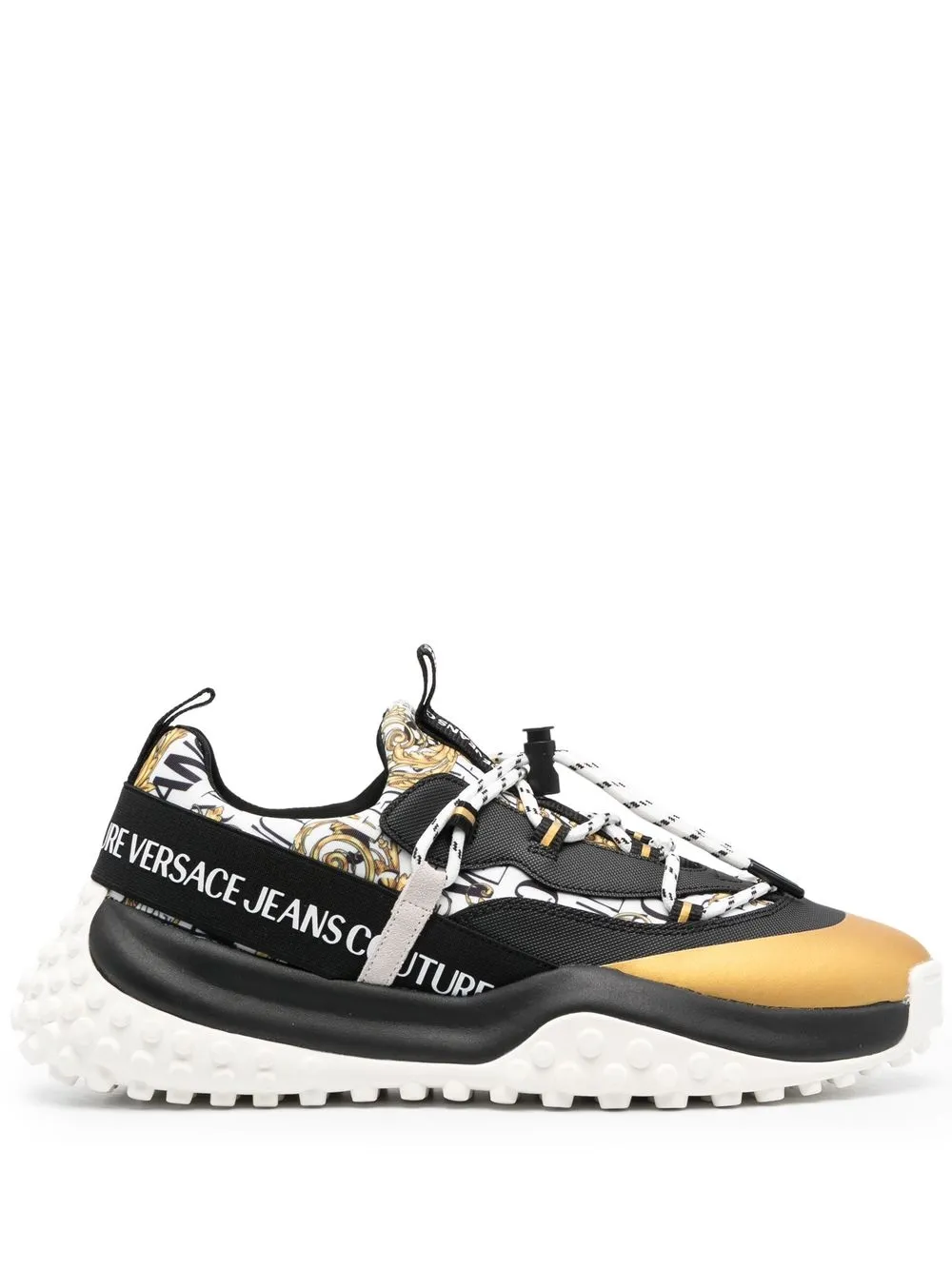 

Versace Jeans Couture logo-print low-top sneakers - Black