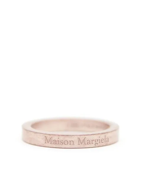 Maison Margiela logo-engraved band ring
