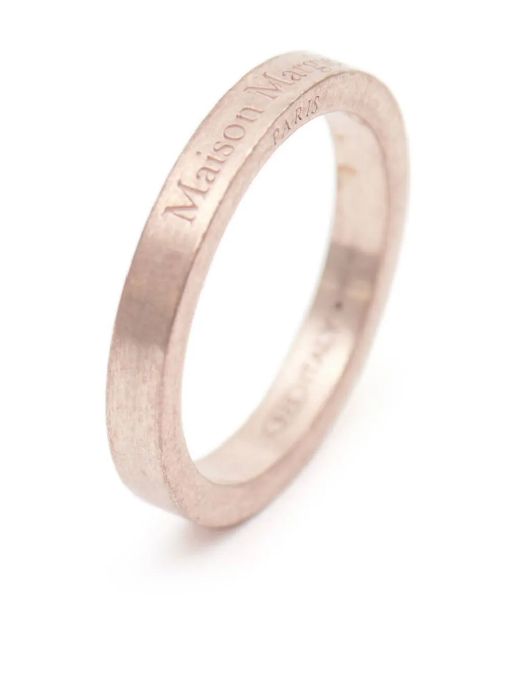 logo-engraved band ring