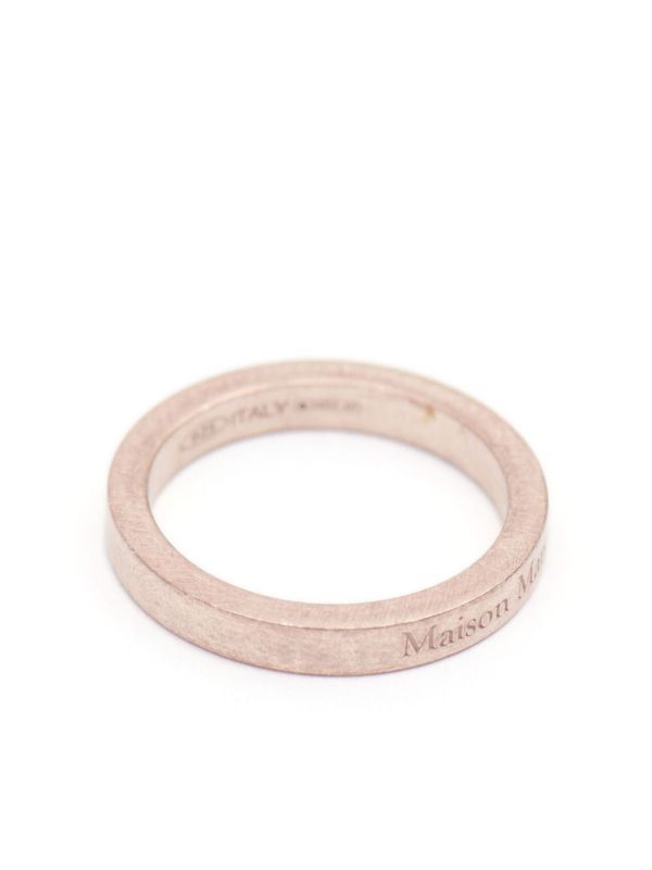 Maison Margiela logo-engraved Band Ring - Farfetch