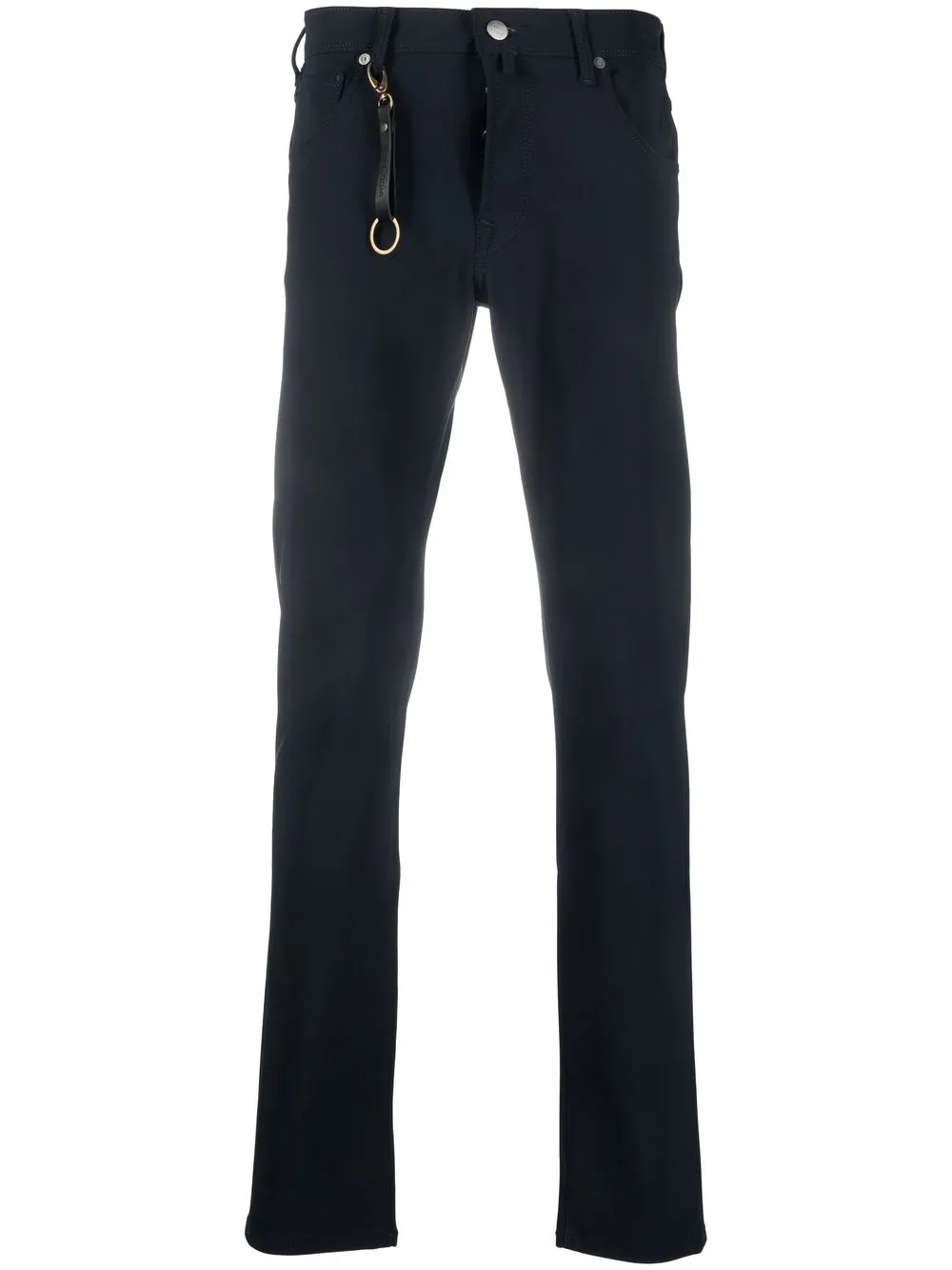 

Incotex mid-rise tapered trousers - Blue