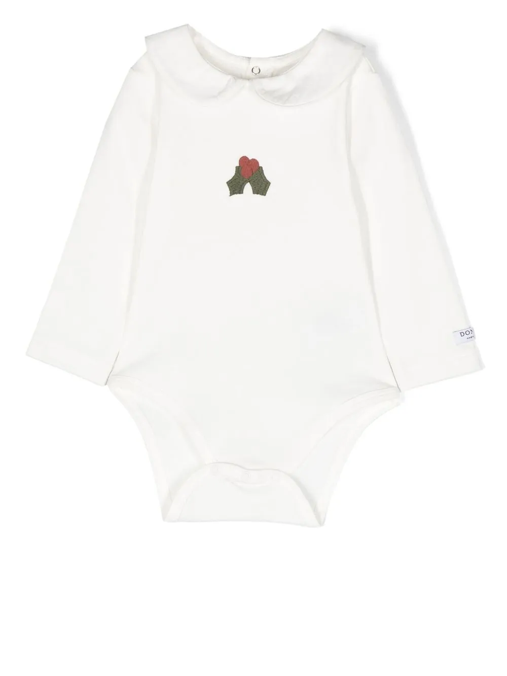 

Donsje embroidered logo-patch body - White