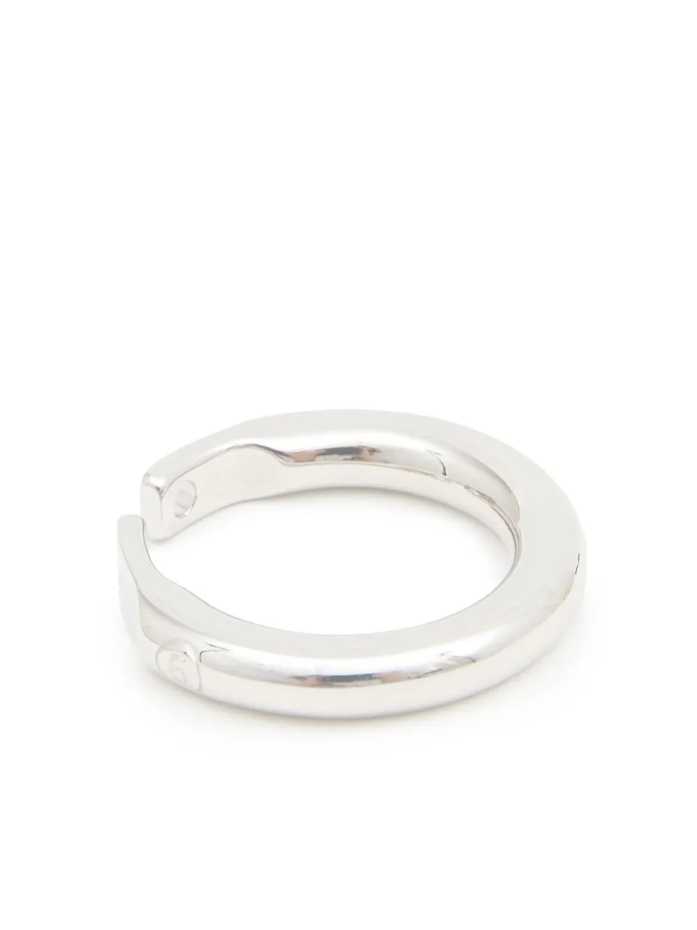 

MM6 Maison Margiela engraved band ring - Silver