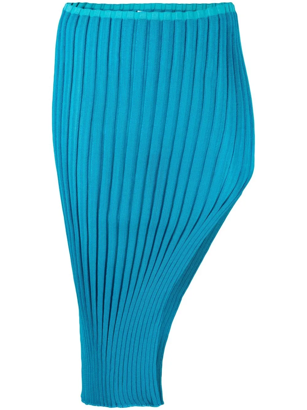 

A. ROEGE HOVE Ara side slit ribbed skirt - Blue