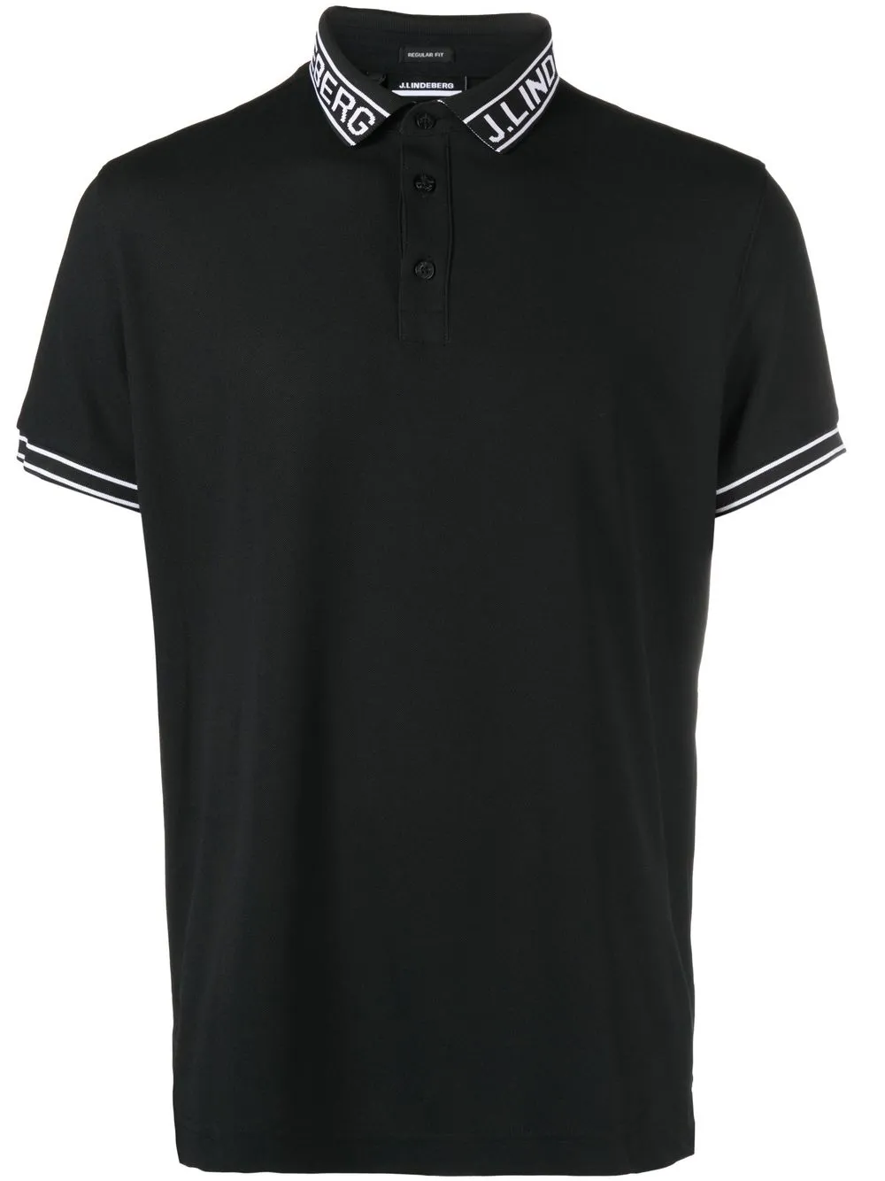 

J.Lindeberg Austin logo-collar polo shirt - Black