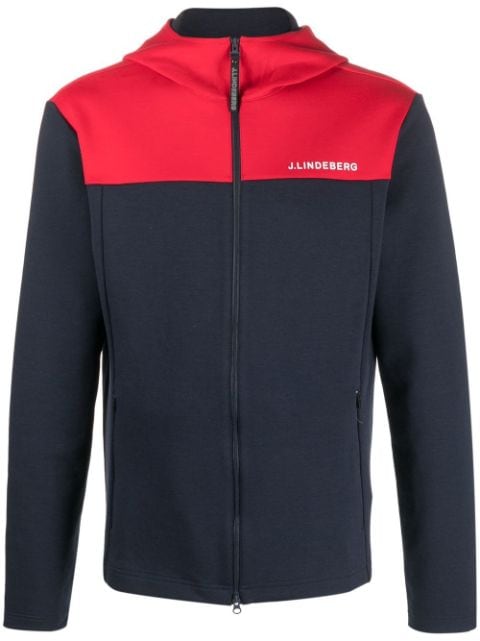 J.Lindeberg Jeff colour-block zip-up hoodie