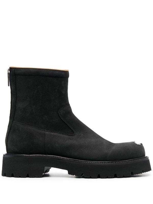 MM6 Maison Margiela Leather Ankle Boots - Farfetch