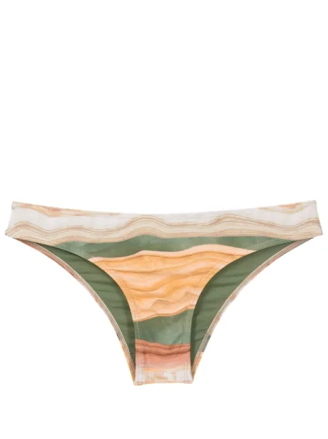 Lygia & Nanny Waikiki wave-print bikini bottoms