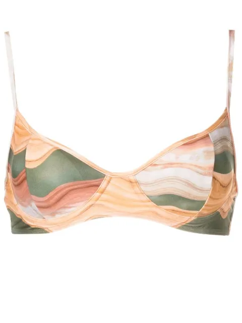 Lygia & Nanny Fiji printed bikini top