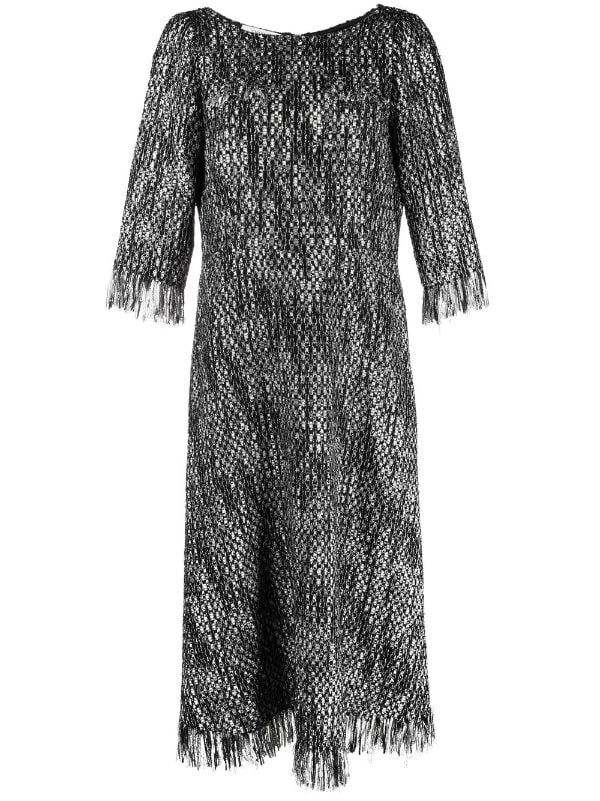 Charlott frayed-edge Tweed Dress - Farfetch