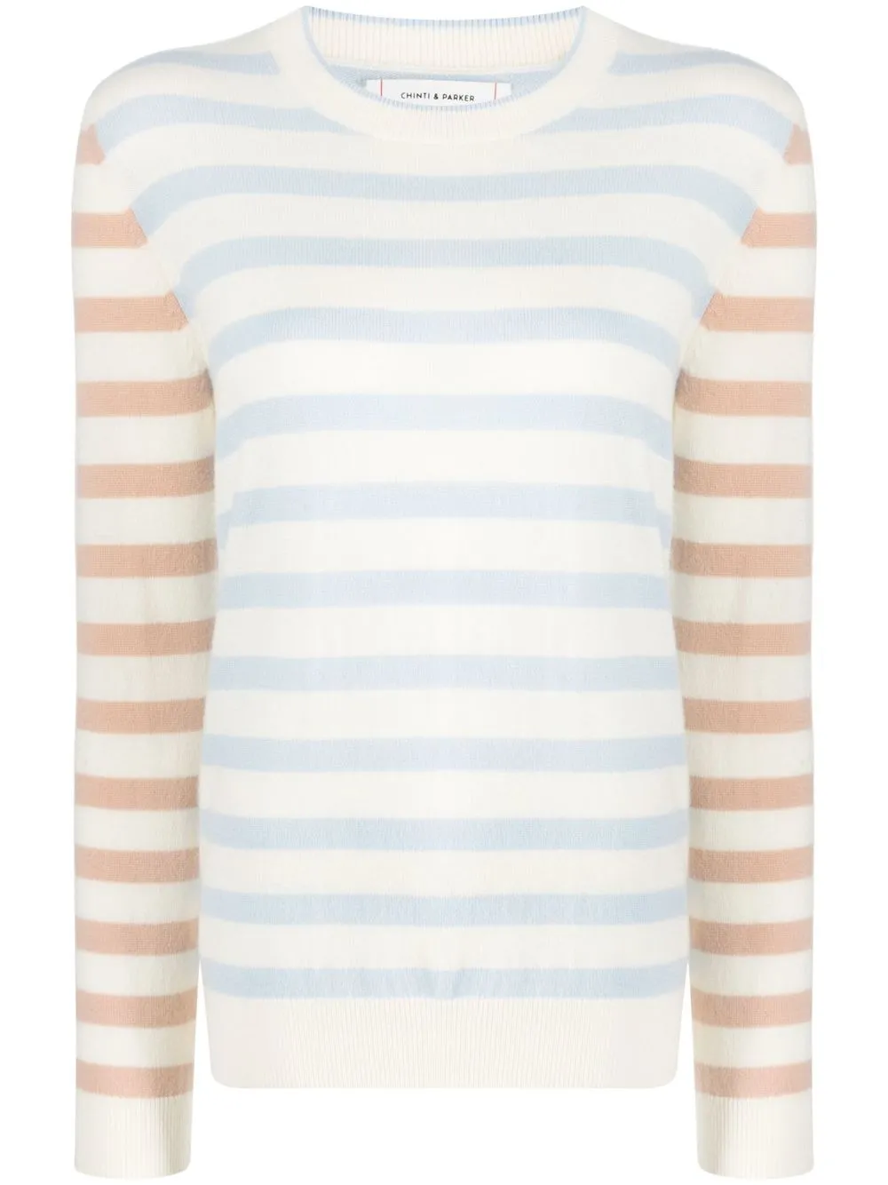 

Chinti and Parker Riley striped crew neck sweater - Neutrals