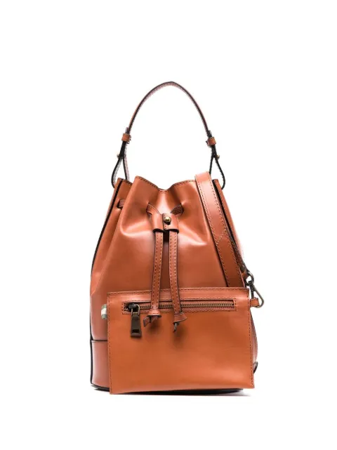 Officine Creative Saddle leather drawstring bucket bag