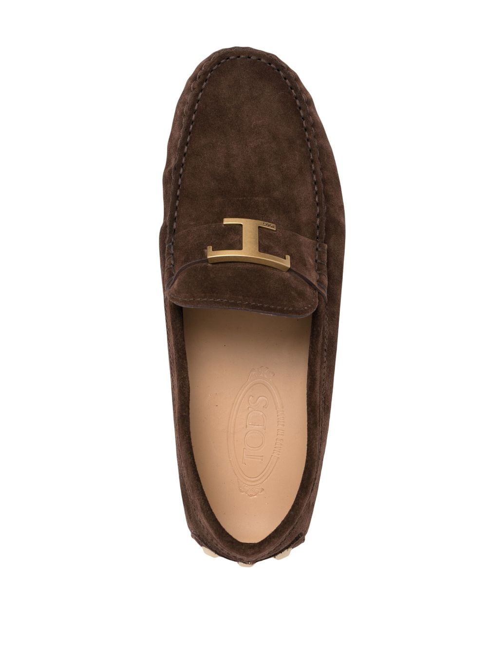 Shop Tod's Gommino T Timeless Loafers In Brown